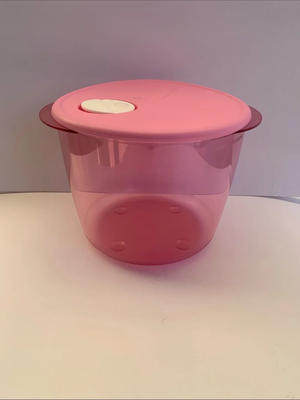 Pink Microwave-Safe Food Storage Bowl with Vent Lide  3.3 L